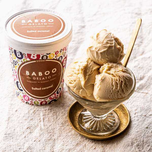 Baboo Salted Caramel Gelato 500ml