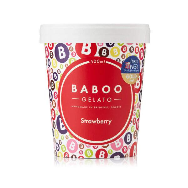 Baboo Strawberry Gelato 500ml - Image 2