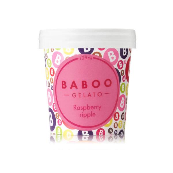 Baboo Raspberry Ripple Gelato Mini Tub - Image 2