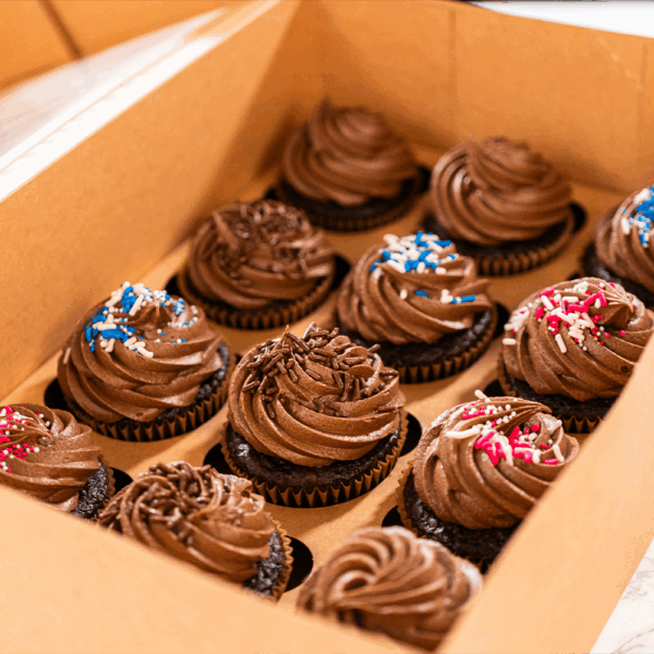 Brown Petit Four Cases