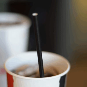 6mm Black Paper Straws